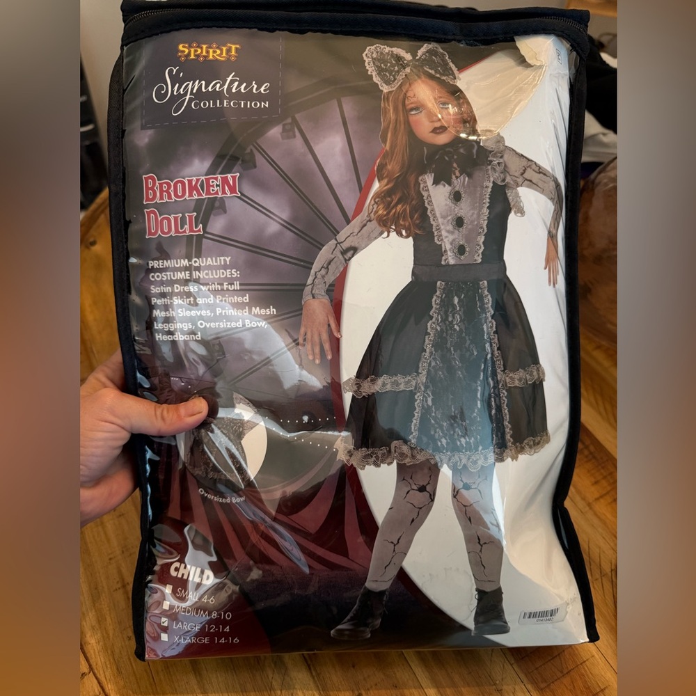 Spirit Signature Collection Broken Doll Costume - Black and White